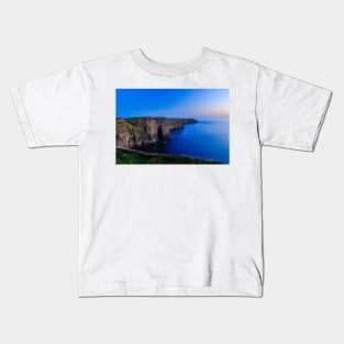 Last Light At The Cliffs Of Moher Kids T-Shirt